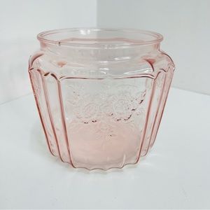 Mayfair Rose Pink Depression Glass Replacement Cookie Jar